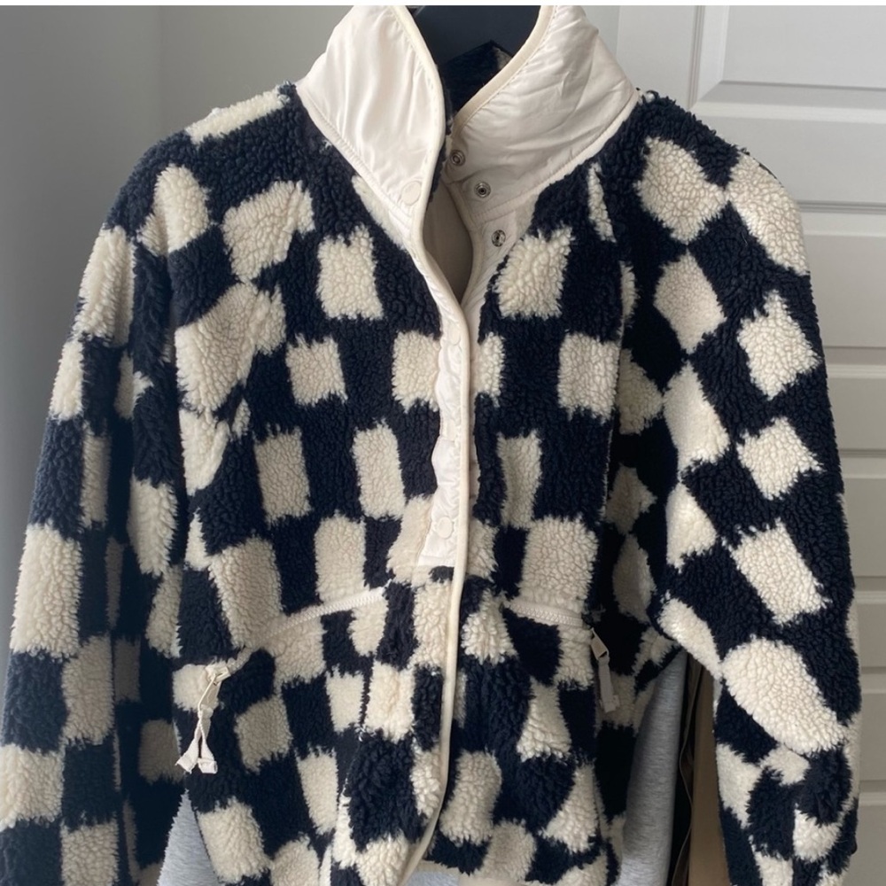 free people hit the slopes fleece jacket
